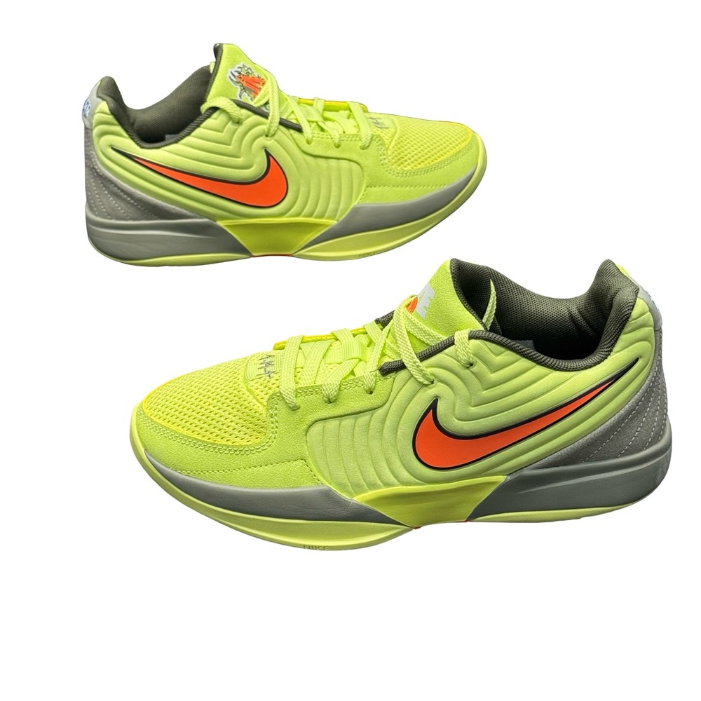 Nike Ja 2 Twelve Time Youth 6.5Y Yellow Orange Basketball Sneakers - Picture 2 of 9